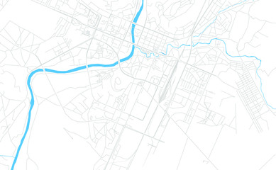 Podgorica, Montenegro bright vector map