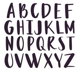 Hand drawn alphabet set © Vectorcreator