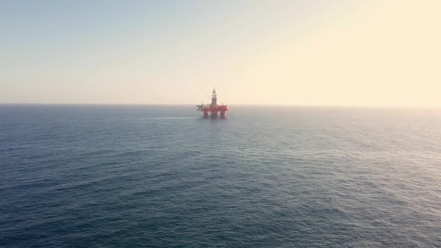 oil rig in the ocean