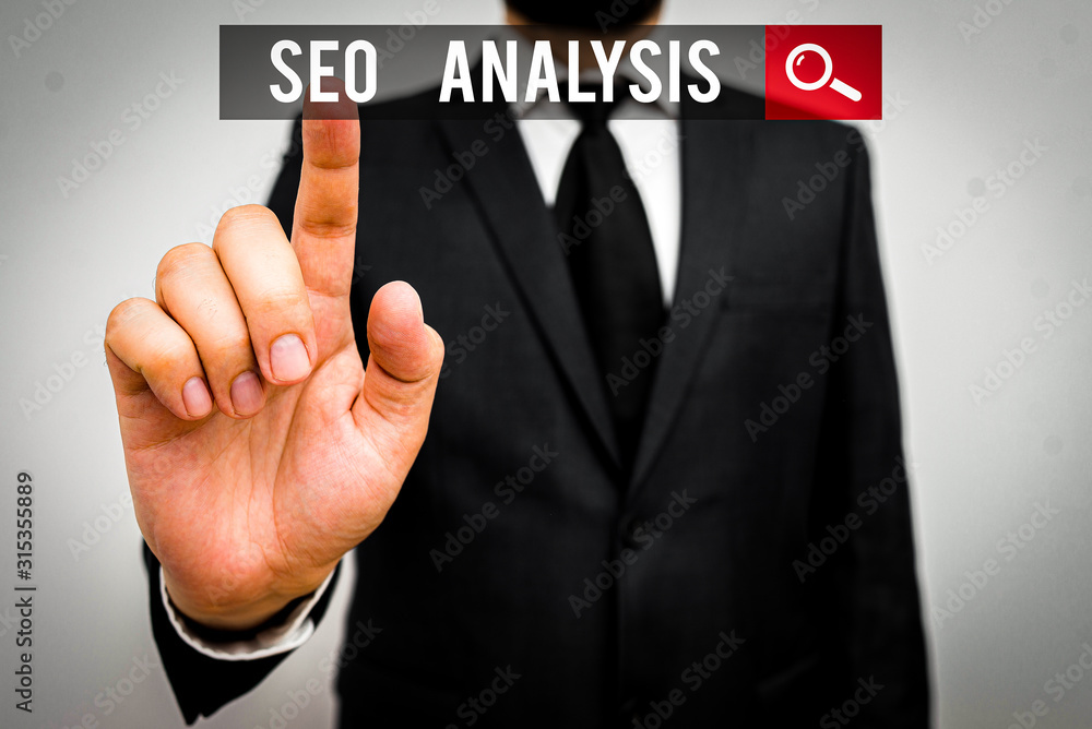 Poster handwriting text seo analysis. conceptual photo tool helps showing to study on how to improve a webs