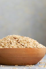 Biological brown rice, whole grain uncooked cereal ingredient