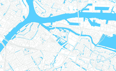 Dordrecht, Netherlands bright vector map
