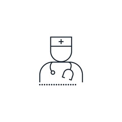 doctor creative icon. From Medicine icons collection. Isolated doctor sign on white background