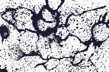 Modern abstract background with splashes. Texture made by hand.