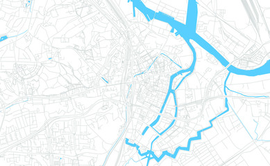 Fototapeta premium Gdansk, Poland bright vector map