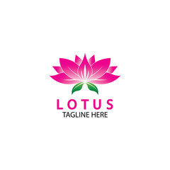 Vector lotus flowers design for spa, yoga class, hotel and resort