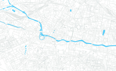 Bydgoszcz, Poland bright vector map