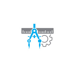 Engineering related icon on background for graphic and web design. Creative illustration concept symbol for web or mobile app