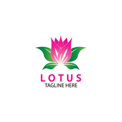 Vector lotus flowers design for spa, yoga class, hotel and resort