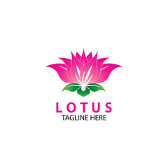 Vector lotus flowers design for spa, yoga class, hotel and resort