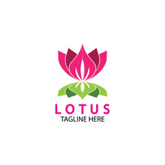 Vector lotus flowers design for spa, yoga class, hotel and resort