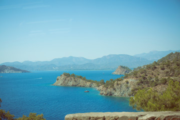 view of an island in mediterranean sea