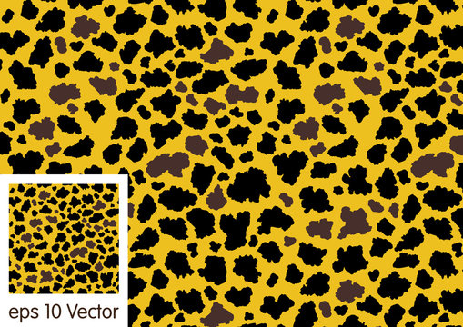 leopard seamless pattern design, vector background