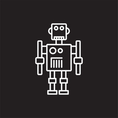 Christmas related toy icon outline on background for graphic and web design. Creative illustration concept symbol for web or mobile app