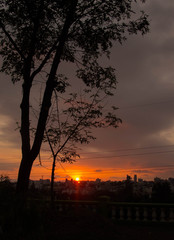Atardecer desde el parque