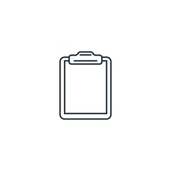 Clipboard creative icon. From Stationery icons collection. Isolated Clipboard sign on white background