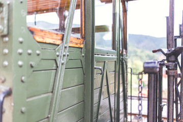 Old wagon nostalgia train passenger carriage