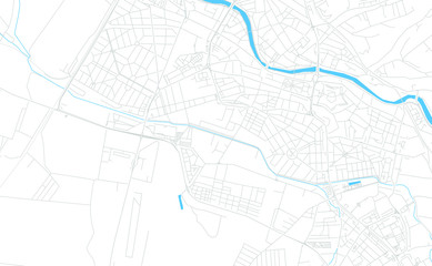 Fototapeta na wymiar Oradea, Romania bright vector map