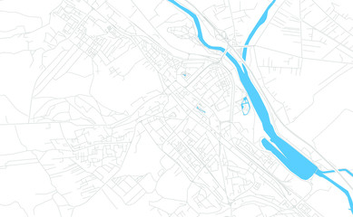 Pitesti, Romania bright vector map