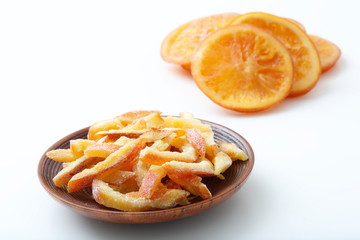  Image of dried orange peel from Thailand
