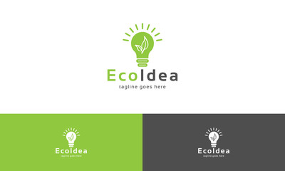 Light Bulb Idea logo, Green leaf ecology nature element vector icon, Leaf Icon, green leaf ecology nature element vector