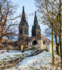 church in winter