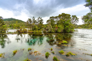 Fototapeta na wymiar Te Waikoropupu Springs, New Zealand