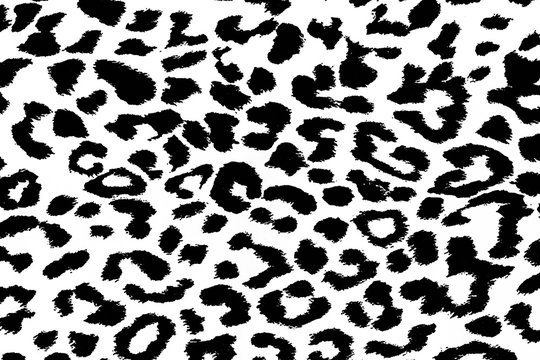 Seamless abstract background of  black snd white animal print 