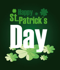 Happy saint patricks day vector design