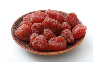  << dried fruit >> image of dried strawberry