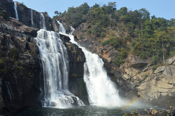beautiful huge Hundru waterfall of Ranchi ,india