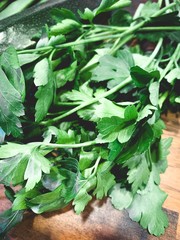 Fresh green vegetables background, natural and organic 