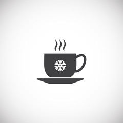 Winter related icon on background for graphic and web design. Simple illustration. Internet concept symbol for website button or mobile app