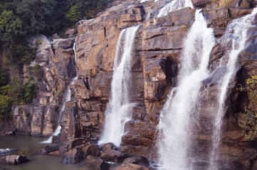 Obraz na płótnie Canvas beautiful huge Jonha waterfall of Ranchi ,india