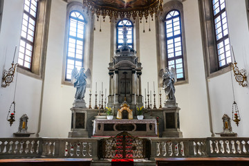 Fototapeta na wymiar Padova, Italy. Interiors of Padua Cathedral (Cattedrale di Santa Maria Assunta).