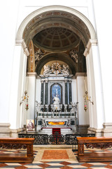 Padova, Italy. Interiors of Padua Cathedral (Cattedrale di Santa Maria Assunta).