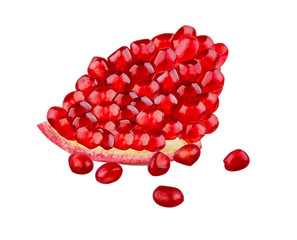 Grenades isolated on white background with clipping path