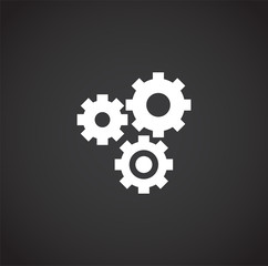 Engineering related icon on background for graphic and web design. Creative illustration concept symbol for web or mobile app