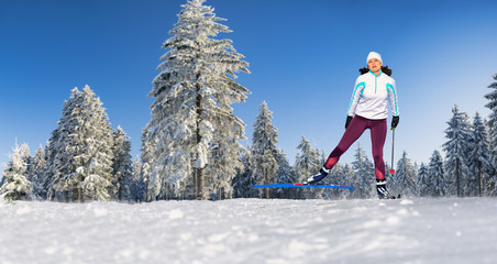 langlauf or cross-country skiing