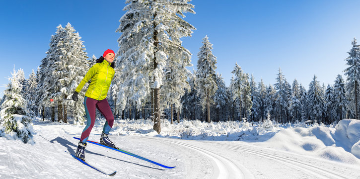 langlauf or cross-country skiing