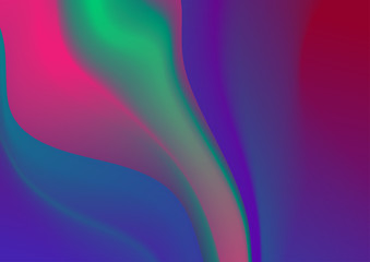 Abstract colorful liquid waves futuristic background. Vector design