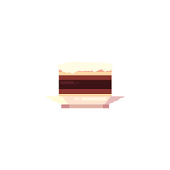 Isolated coffee cake vector design