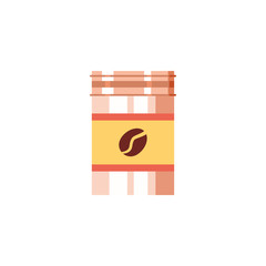 Isolated coffee bean jar vector design
