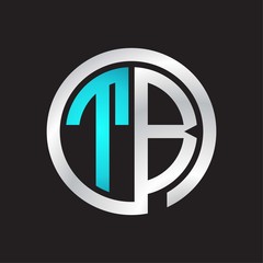 TB Initial logo linked circle monogram