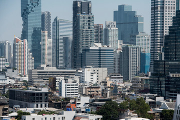 Fototapeta premium THAILAND BANGKOK CHAO PHRAYA RIVER SKYLINE