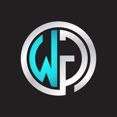 WG Initial logo linked circle monogram