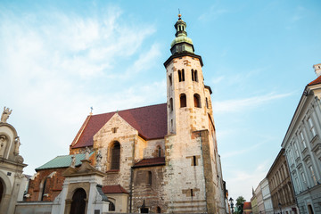 Fototapeta na wymiar St. Andrew's Church at Old Town district in Krakow, Poland