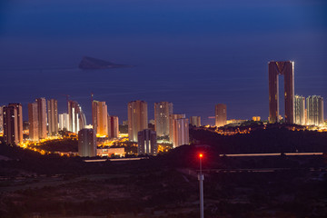 Obraz premium Benidorm at night