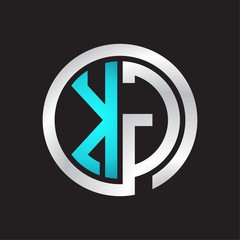 KG Initial logo linked circle monogram