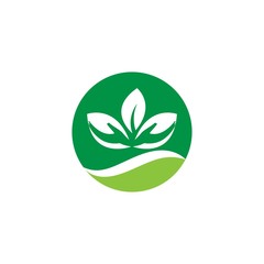 Green leaf logo